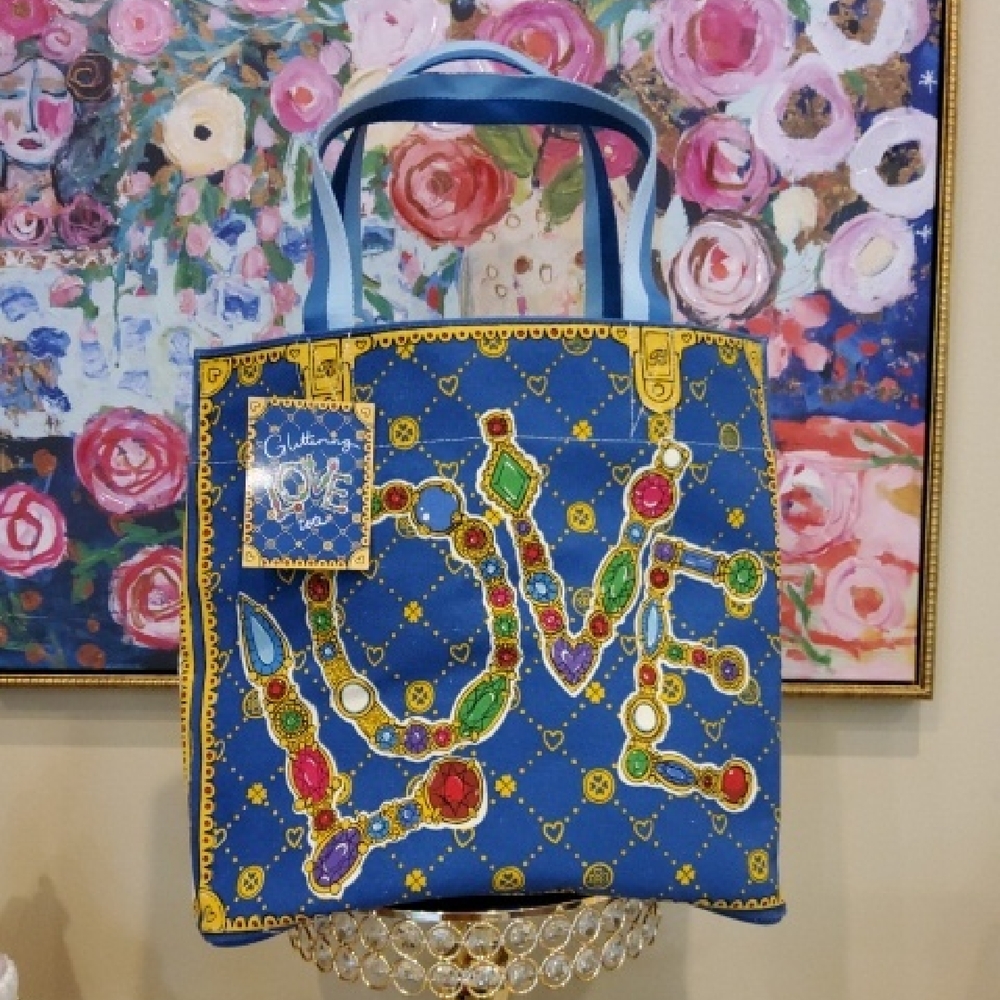 Brighton GLITTERING LOVE Tote Bag NWT